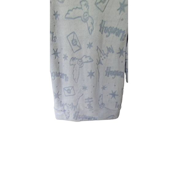 Harry Potter Wizarding World Lounger Plush Pajama Dress with Hood Size S - Picture 6 of 10